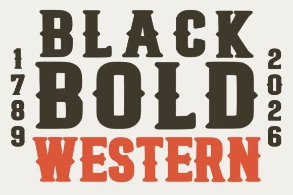 Black Bold Western: The Authentic Cowboy Typeface
