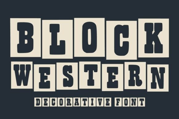 Block Western: A Bold Typeface with Vintage Soul