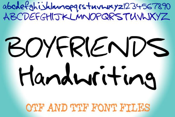 Boyfriends Handwriting: The Authentic Font Choice