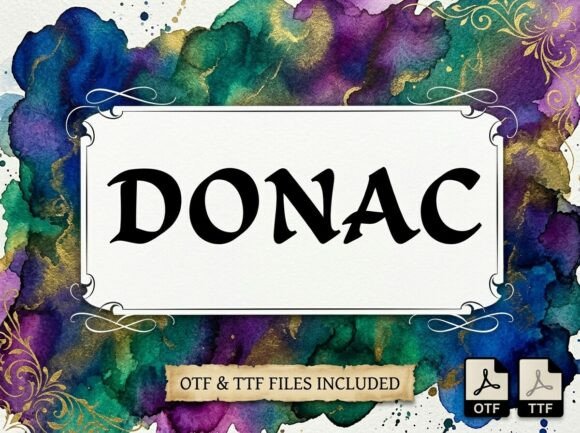 Donac: A Calligraphy Font with Historical Weight