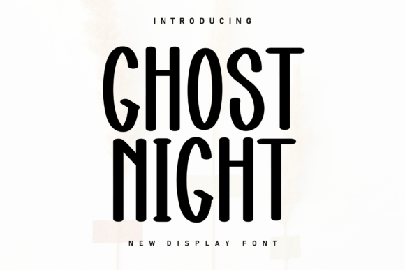 Ghost Night: A Handwritten Font with Heartfelt Character