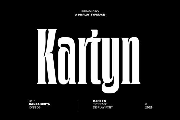 Introducing Kartyn: A Gothic Cinematic Display Font