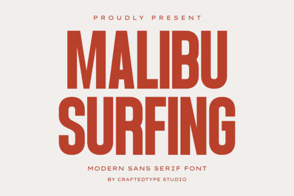Malibu Surfing: A Modern Sans Serif for Bold Visuals