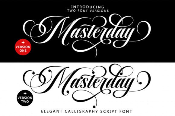 Masterday Script: An Elegant Typeface for Timeless Design