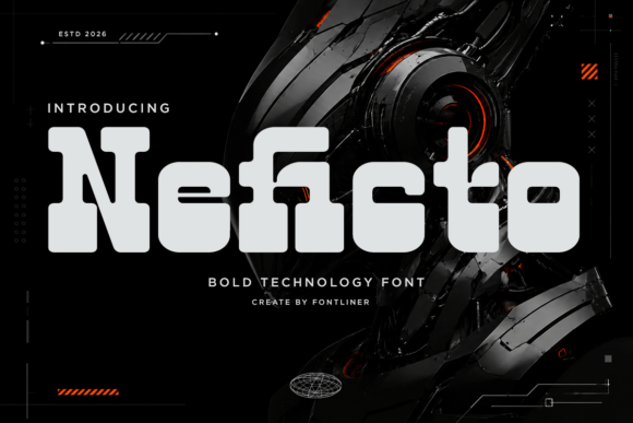 Neficto: A Futuristic Display Font for High-Impact Visuals