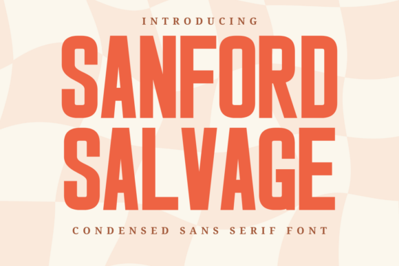 Sanford Salvage: Bold Retro Font for Vintage Branding