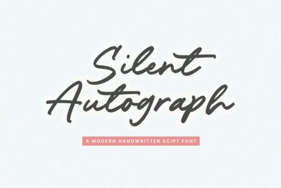 Silent Autograph: A Modern Script for Authentic Branding