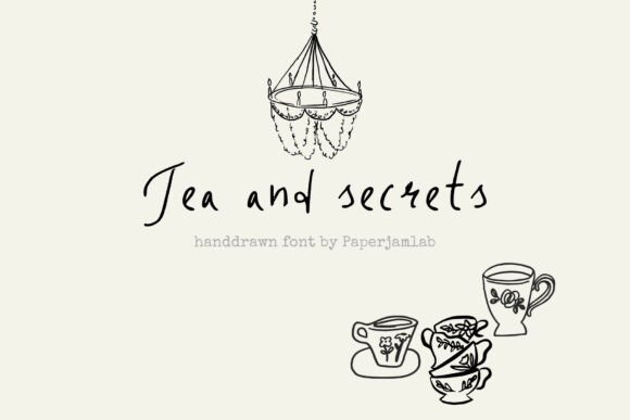 Tea and Secrets: A Font for Whispers and Stories