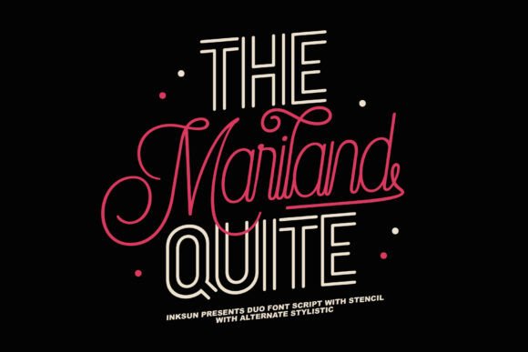 The Mariland Quite: Blending Stencil Structure with Script Flow